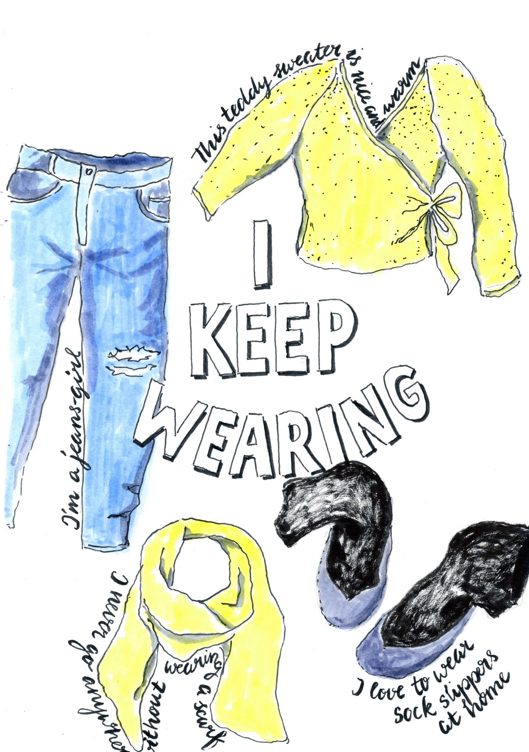 illustrated journaling_i keep wearing