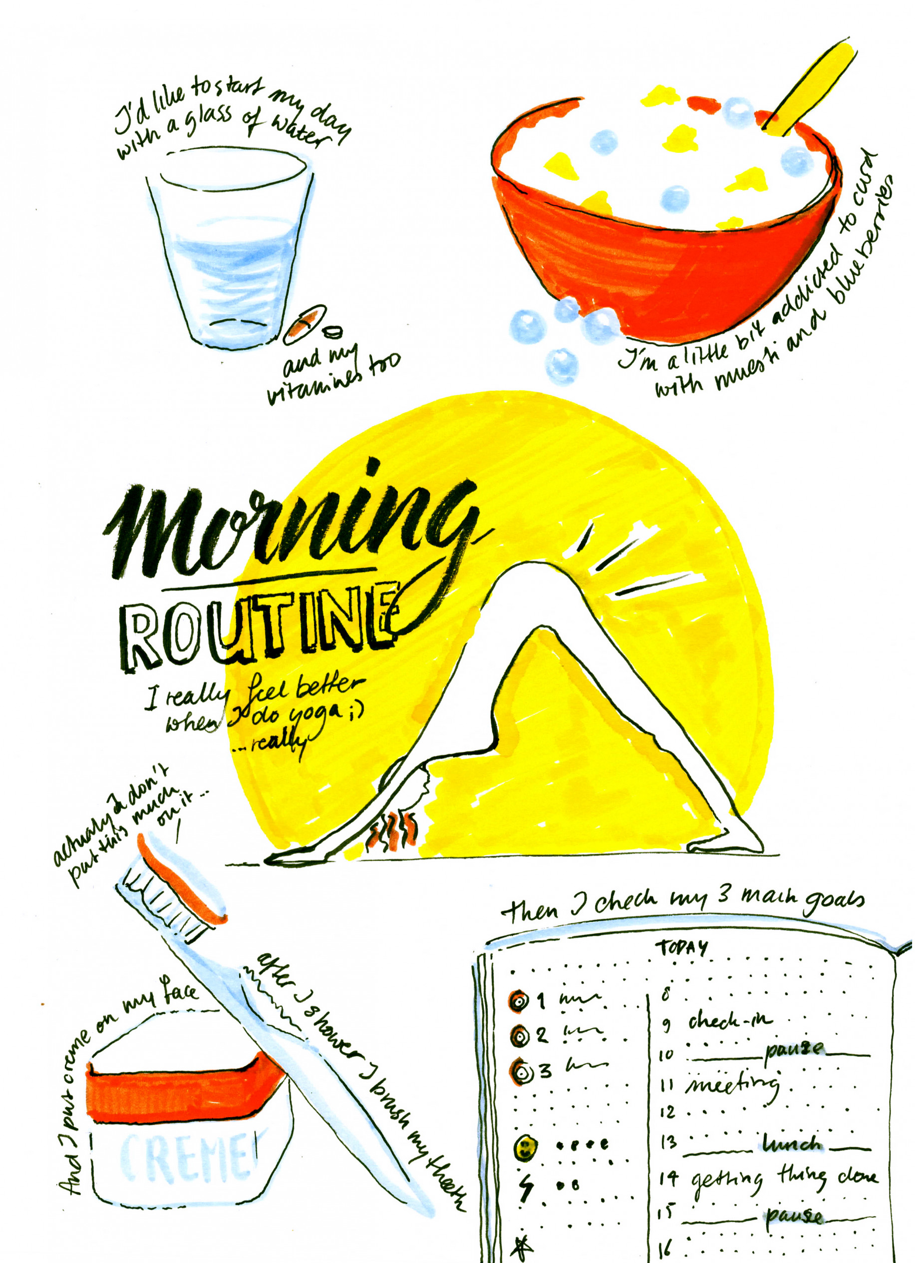 illustrated journaling_morning routine